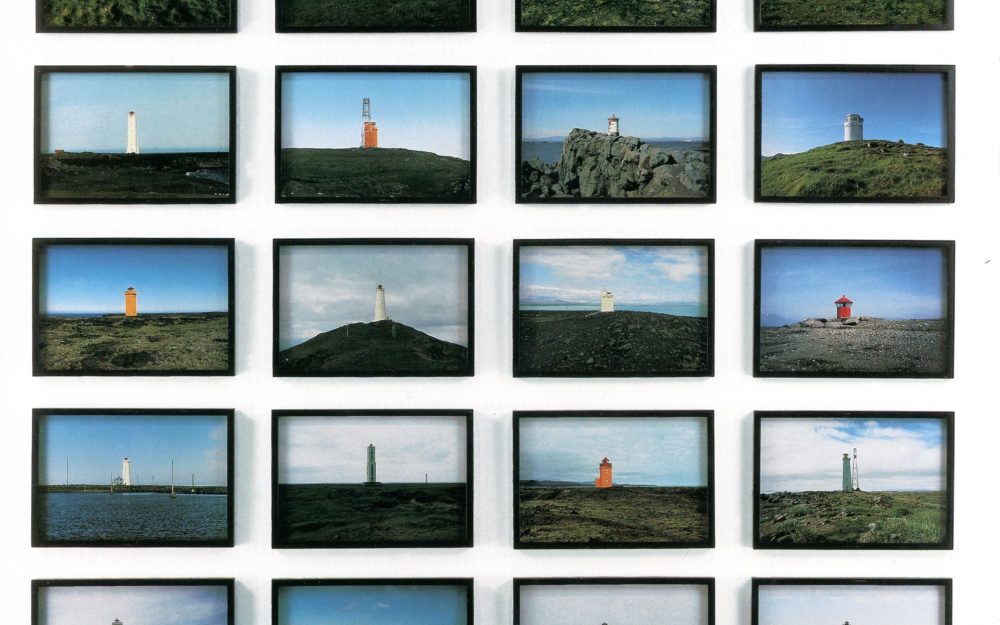 20 color photographs of lighthouses displayed in a grid.
