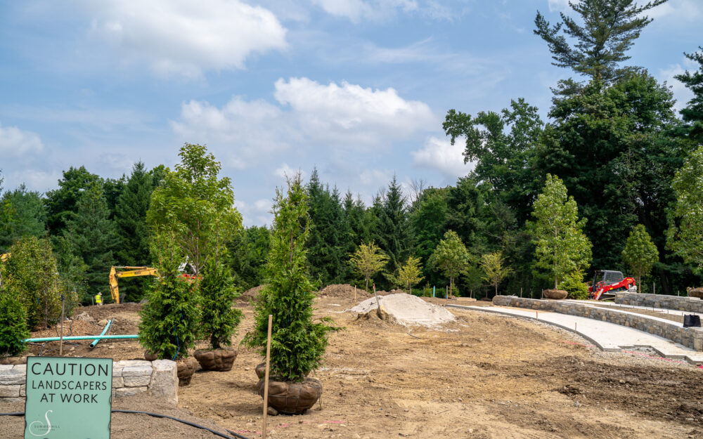 Aldrich Sculpture Garden renovation progress