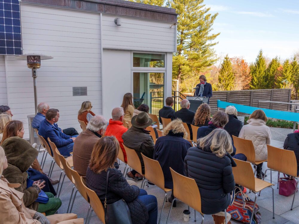 Aldrich Sculpture Garden Ribbon Cutting Ceremony