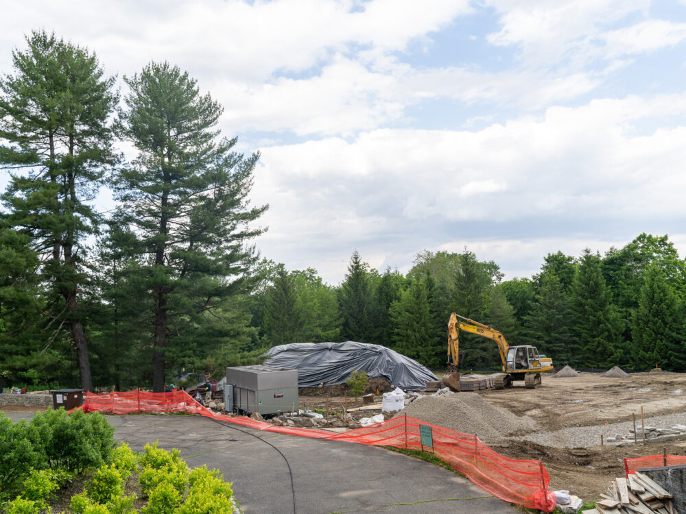 Sculpture Garden under construction