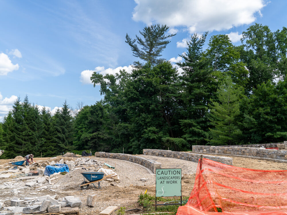 Sculpture Garden under construction