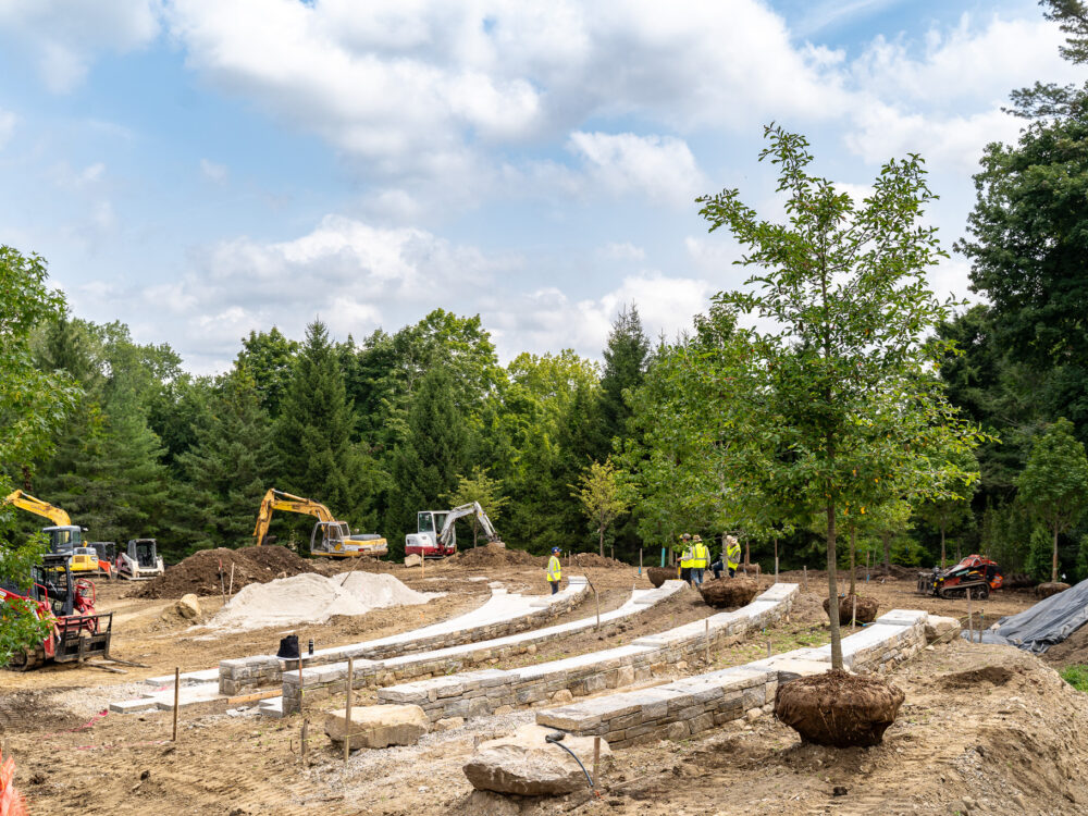 Aldrich Sculpture Garden renovation progress