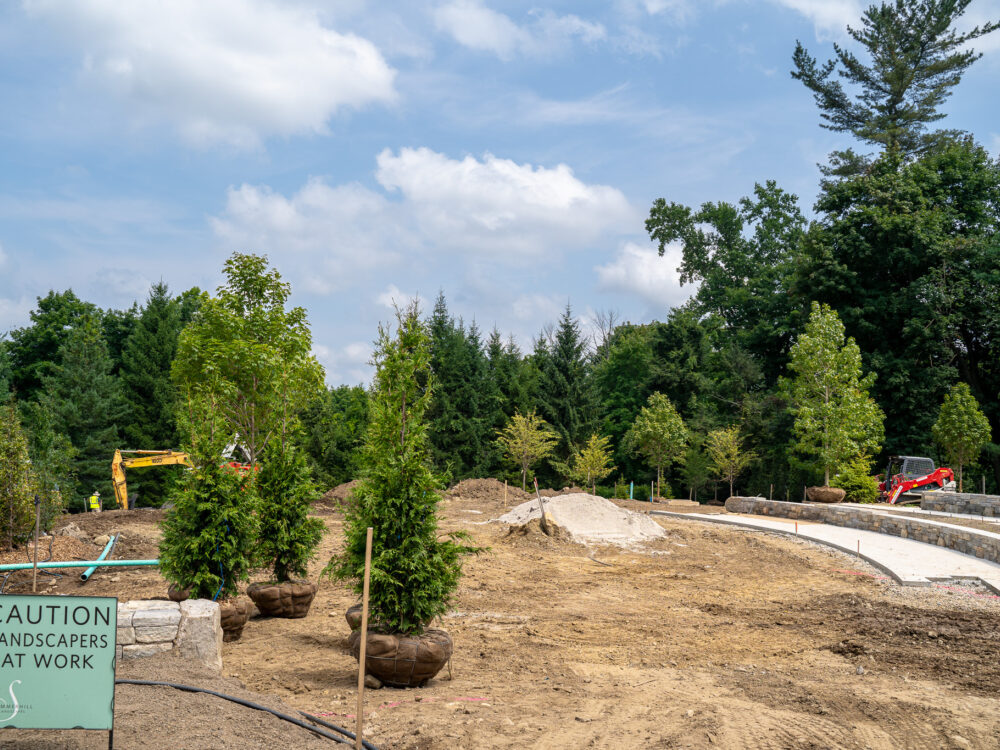 Aldrich Sculpture Garden renovation progress