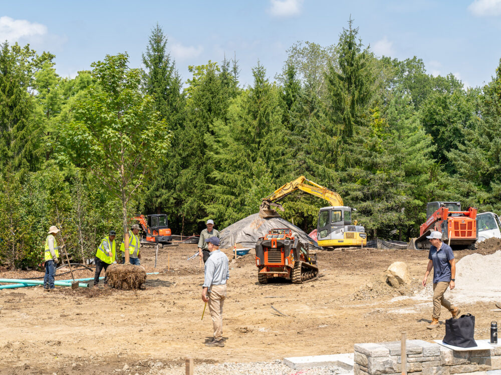 Aldrich Sculpture Garden renovation progress