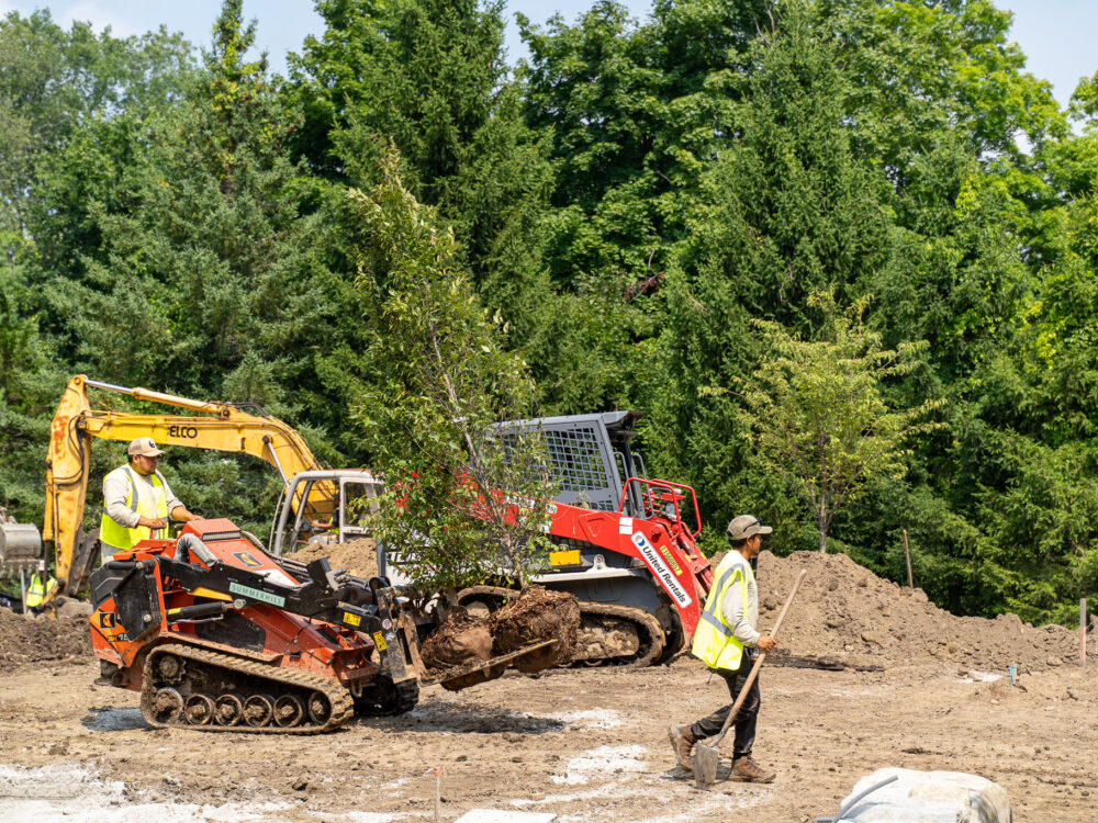 Aldrich Sculpture Garden renovation progress