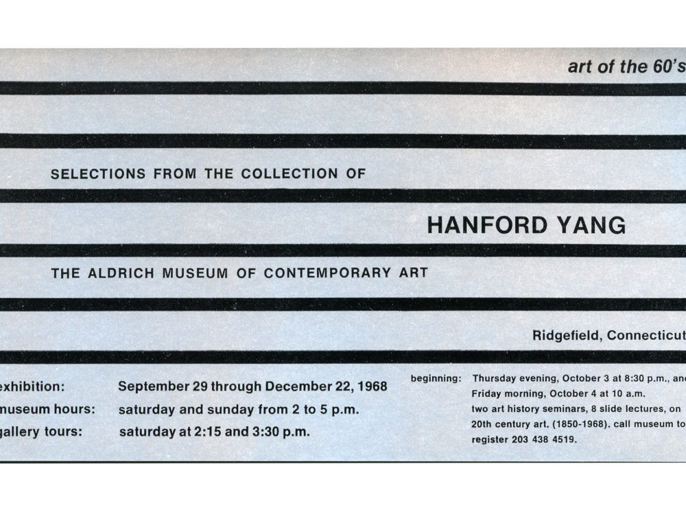 Selections from the Collection of Hanford Yang: Art of the ‘60s