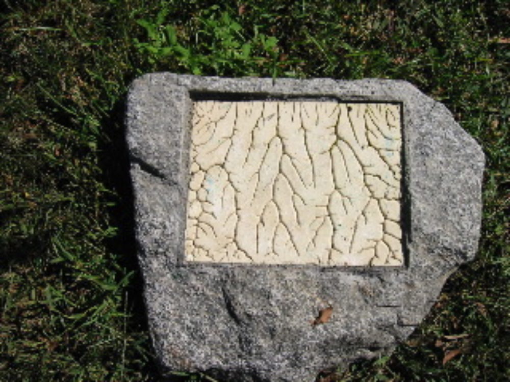 Stone with relief