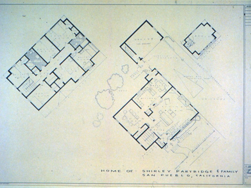 A floor plan of the fictional home of Shirley Partridge